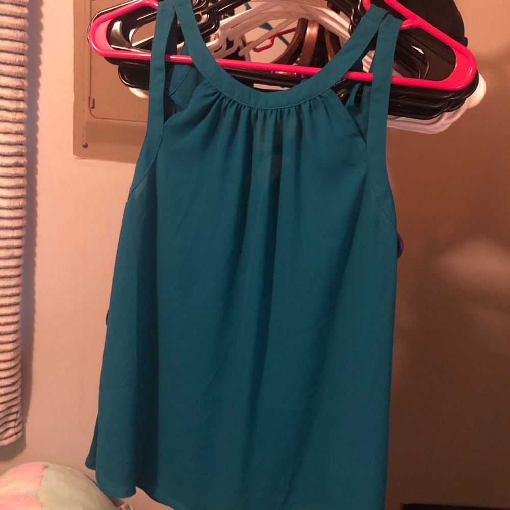 Express blue tank top